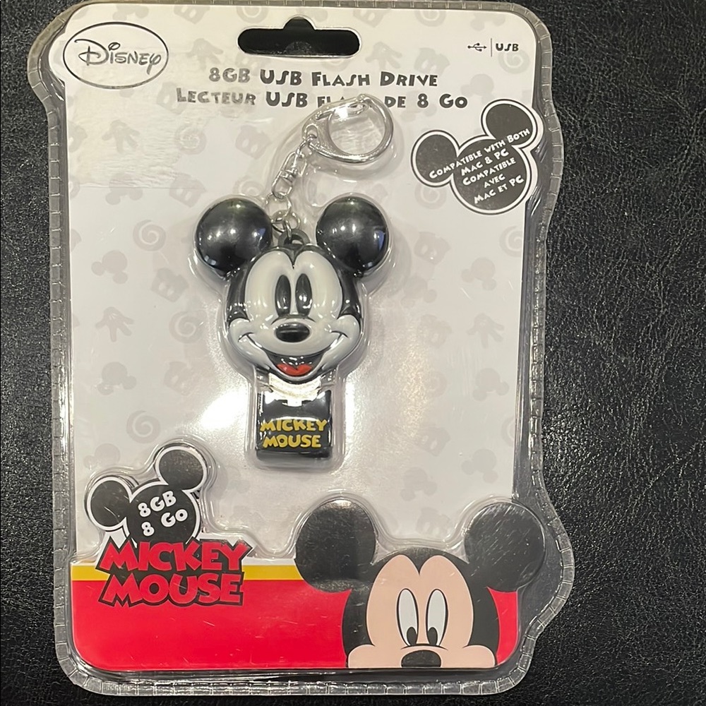 Disney Mickey Mouse USB Flash Drive - Black and White